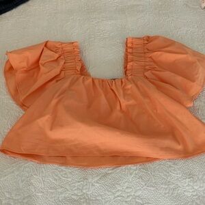 Zara peach crop top